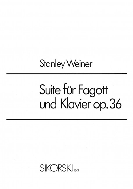 Suite op.36 für Fagott und Klavier