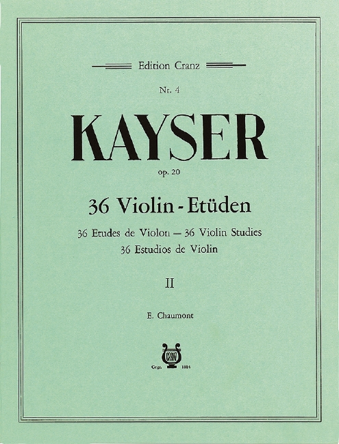 36 Violinetüden op.20 Band 2 (Nr.13-24)