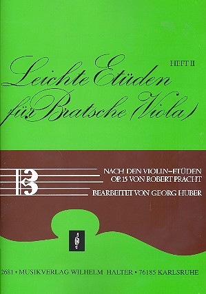 Leichte Etüden nach den Violinetüden