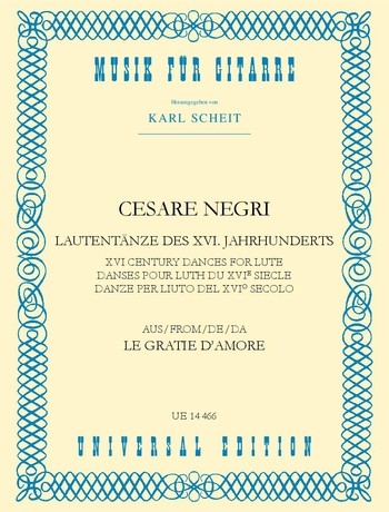 Lautentänze des 18. Jahrhunderts aus`Le gratie d'amore´