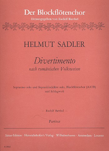 Divertimento nach rumänischen Volksweisen 