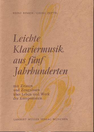 Leichte Klaviermusik aus 5 Jahrhunderten