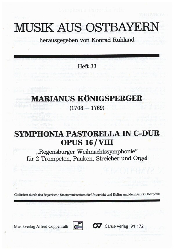 Symphonia pastorella C-Dur op.16,8