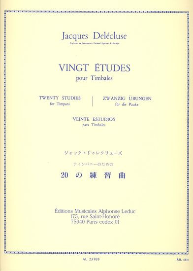 20 études pour timbales