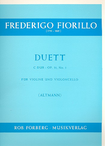 Duett C-Dur op.31,1 für