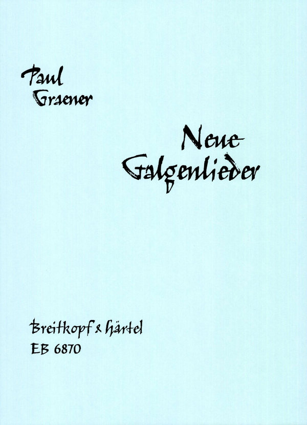 Neue Galgenlieder op.43b