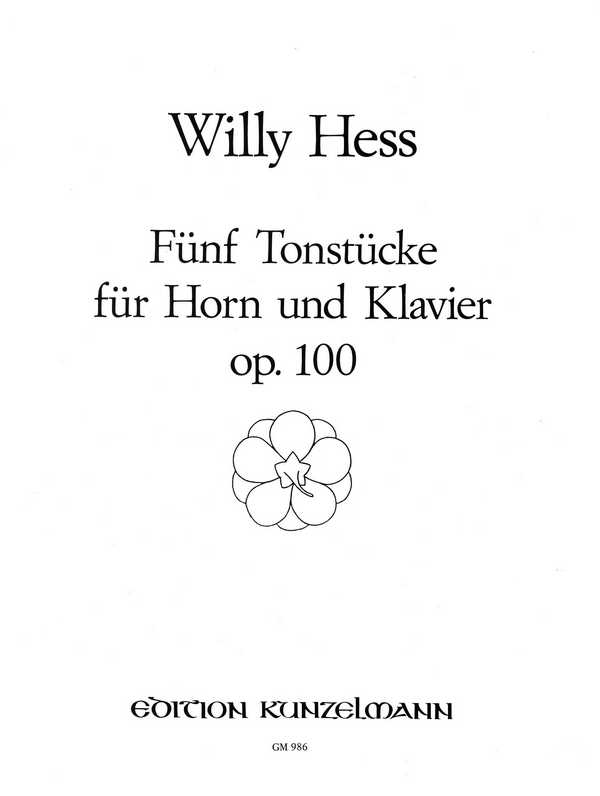 5 Tonstücke op.100