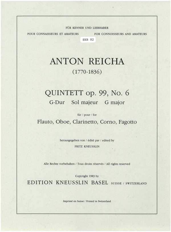 Quintett G-Dur op.99,6