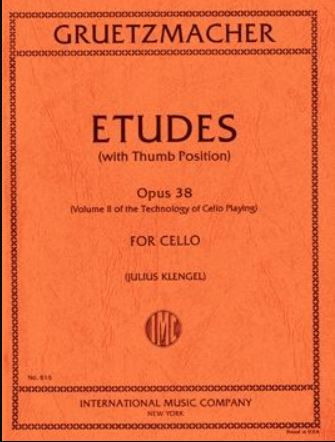 Etudes with thumb playing op.38 - Technology of cello playing 1