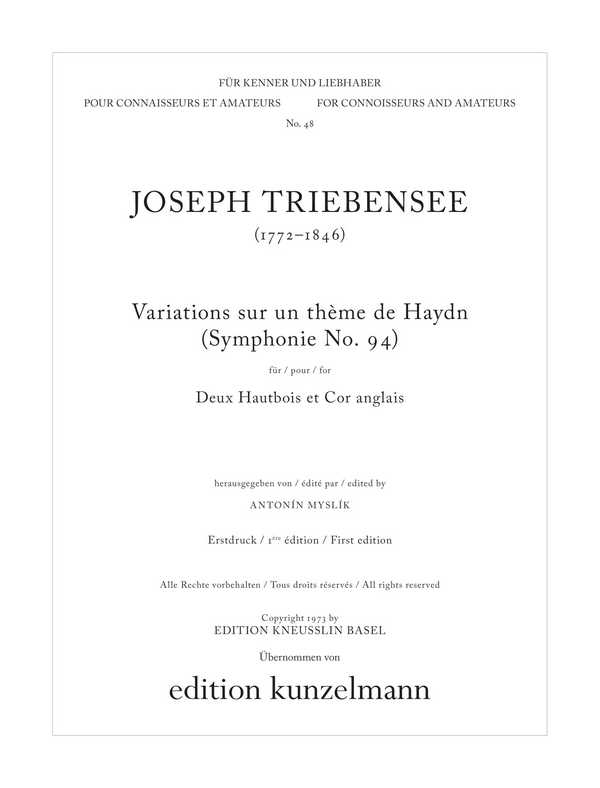 Variations sur un theme de Haydn (symphonie no.94)