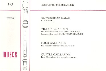 4 Gagliarden für 4 Blockflöten (SATB)