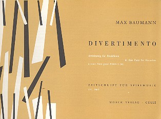 Divertimento op.60,3 für 3 Blockflöten