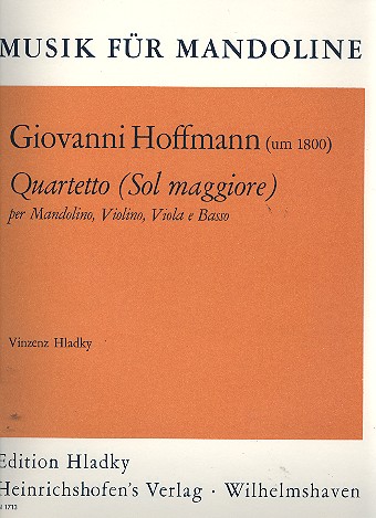 QUARTETTO SOL MAGGIORE PER MAN-