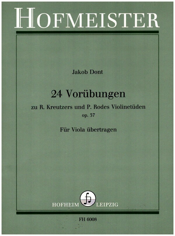 24 Vorübungen zu R. Kreutzers und P. Rodes Violinetüden op.37