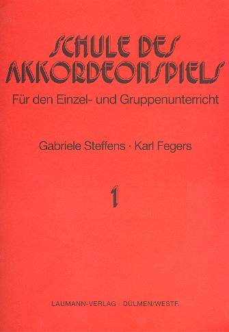 Schule des Akkordeonspiels Band 1