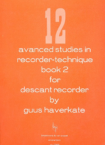 12 advanced Studies in recorder