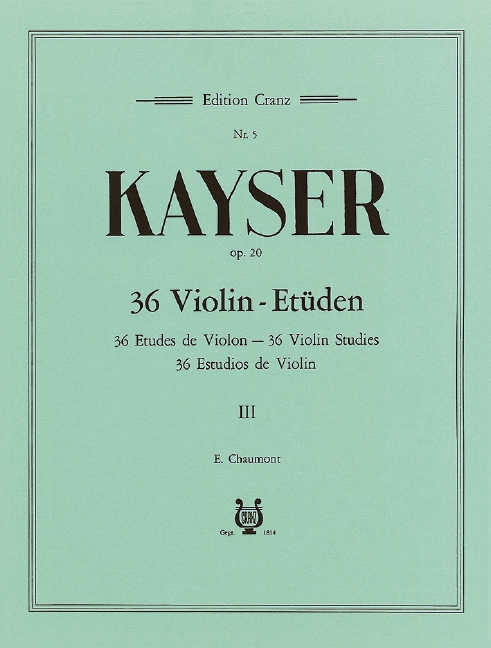 36 Violin-Etüden op.20 Band 3