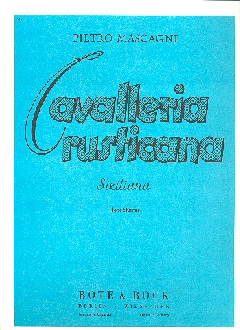 Siziliana aus 'Cavalleria rusticana'