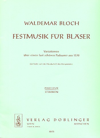 FESTMUSIK FUER BLAESER VARIATIO-