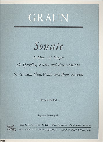 Sonate G-Dur für Flöte, Violine