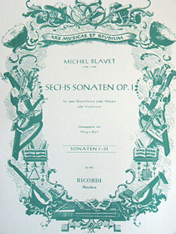 6 Sonaten Band 1 (Nr.1-3) für 2 Flöten
