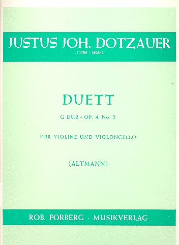 Duett G-Dur op.4,2 für Violine