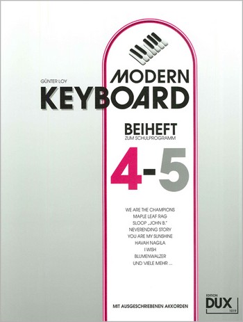 Modern Keyboard - Beiheft 4-5 zur Schule