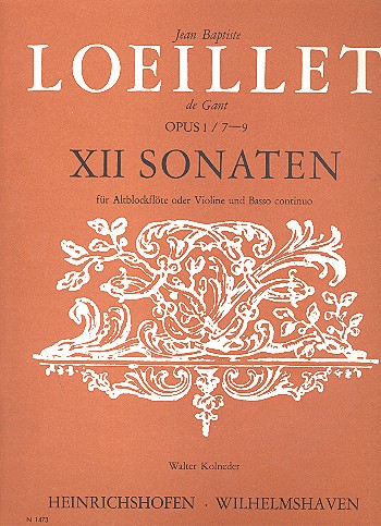 12 Sonaten op.1 Band 3 (Nr.7-9)