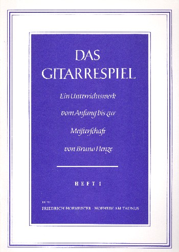 Das Gitarrespiel Band 1