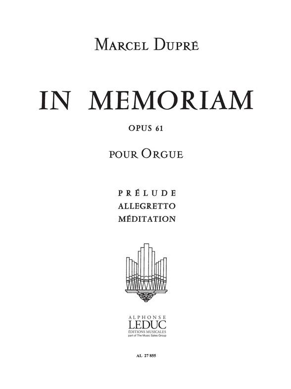 In memoriam op.61 vol.1