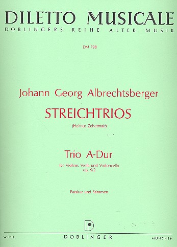 Trio A-Dur op.9,2 für Violine, Viola