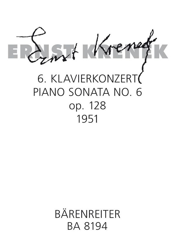 SONATE NR. 6 FUER KLAVIER