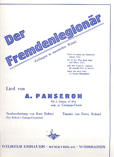 Der Fremdenlegionär (Gefangen in maurischer Wüste)