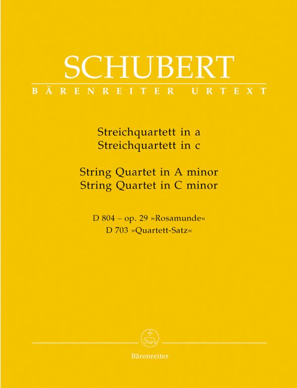 Streichquartett a-Moll und Streichquartett c-Moll
