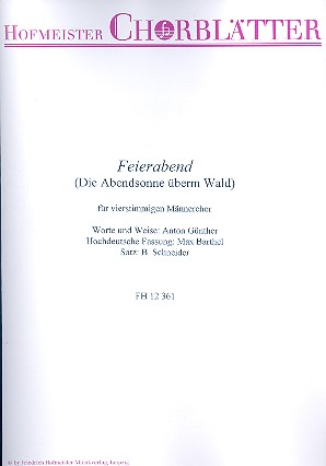 Feierabend (hochdeutsche Fassung)