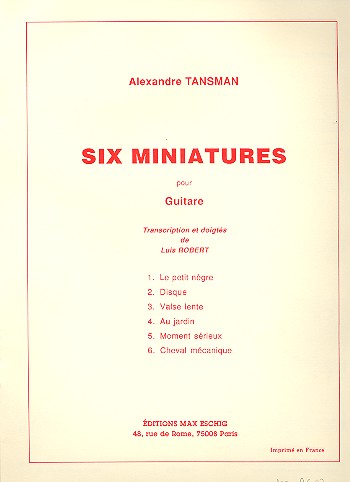 6 miniatures pour guitare