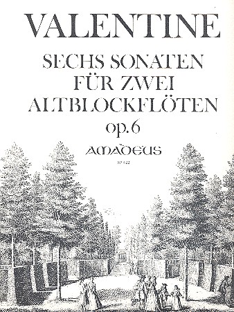 6 Sonaten op.6 für 2 Altblockflöten