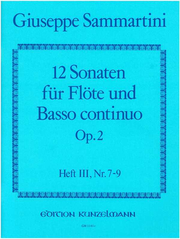 12 Sonaten op.2 Band 3 (Nr.7-9)