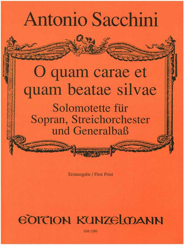 O quam carae et quam beatae silvae