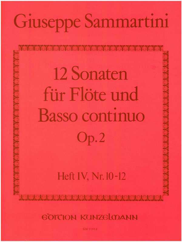12 Sonaten op.2 Band 4 (Nr.10-12)