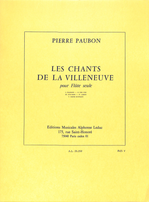 Les chants de la villeneuve