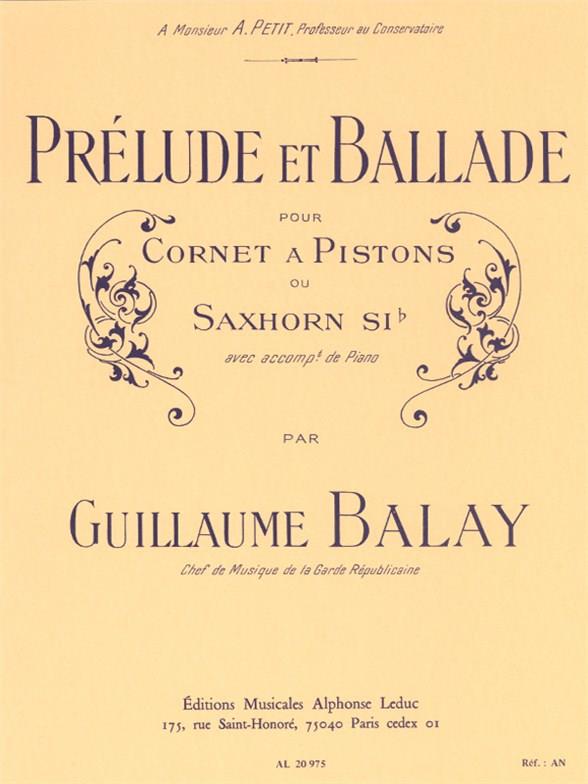 Prélude et ballade pour cornet à