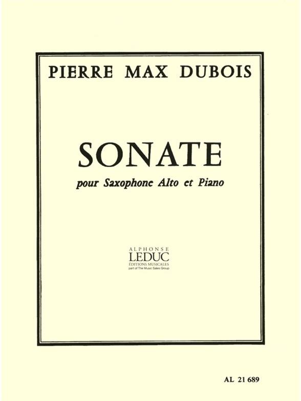 SONATE POUR SAXOPHONE ALTO ET