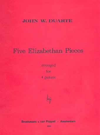 4 Elizabethian Pieces for 4 guitars