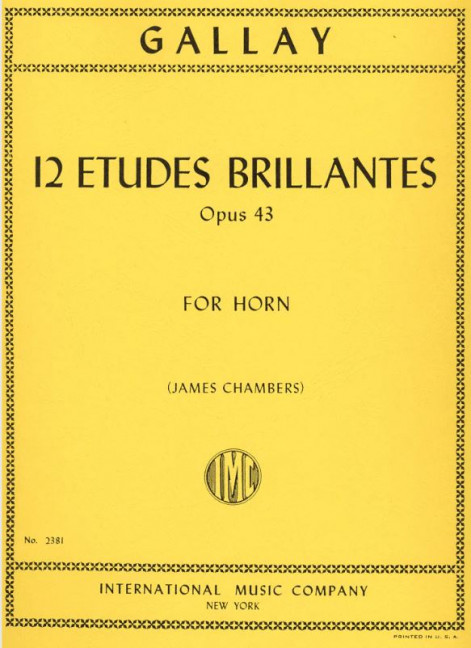 12 Etudes brillantes op.43