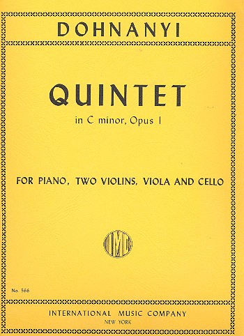 Quintet c minor op.1 for piano,