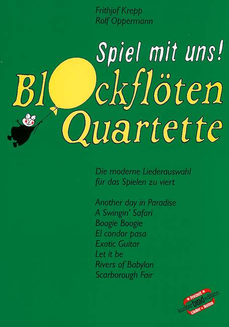 Spiel mit uns Blockflötenquartette (Band 5, grün)