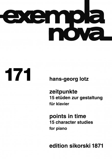 Zeitpunkte für Klavier