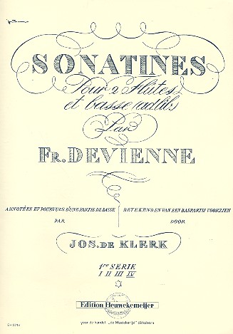 Sonatine no.4 pour 2 flûtes et cello