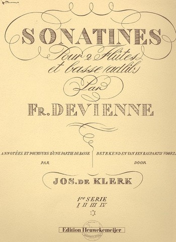 Sonatines pour 2 flutes et cello